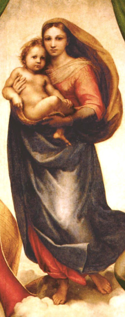 Sixtinische Madonna in Dresden (Wikipedia, gemeinfrei)