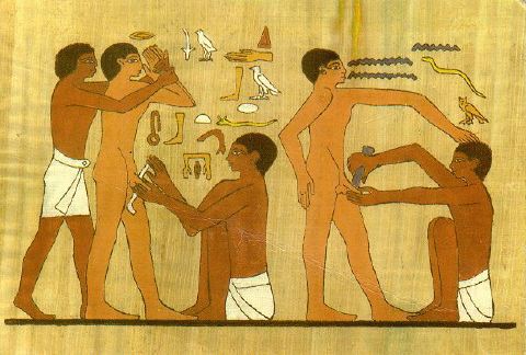 Ägyptisches Relief / Sakkara / ca. 2300 v. Chr (Wikimedia Commons)