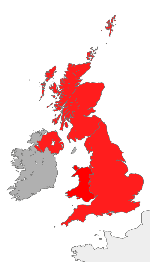 England, Großbritannien und Das Vereinigte Königreich Großbritannien und Nordirland