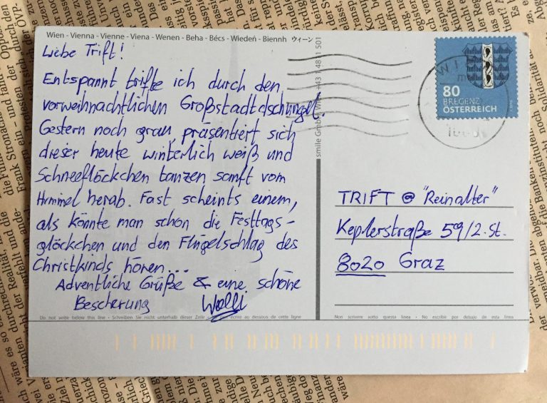 Postkarte aus… Wien – TRIFT